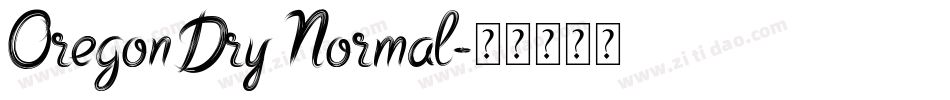 OregonDry Normal字体转换